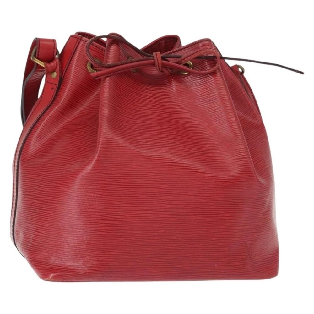 LOUIS VUITTON Epi Petit Noe Shoulder Bag Red